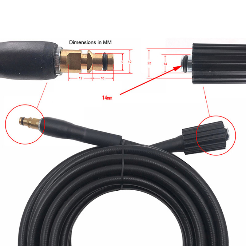 Pressure Washer Hose Quick Con - đánh giá và giá Car Shampoo Ph