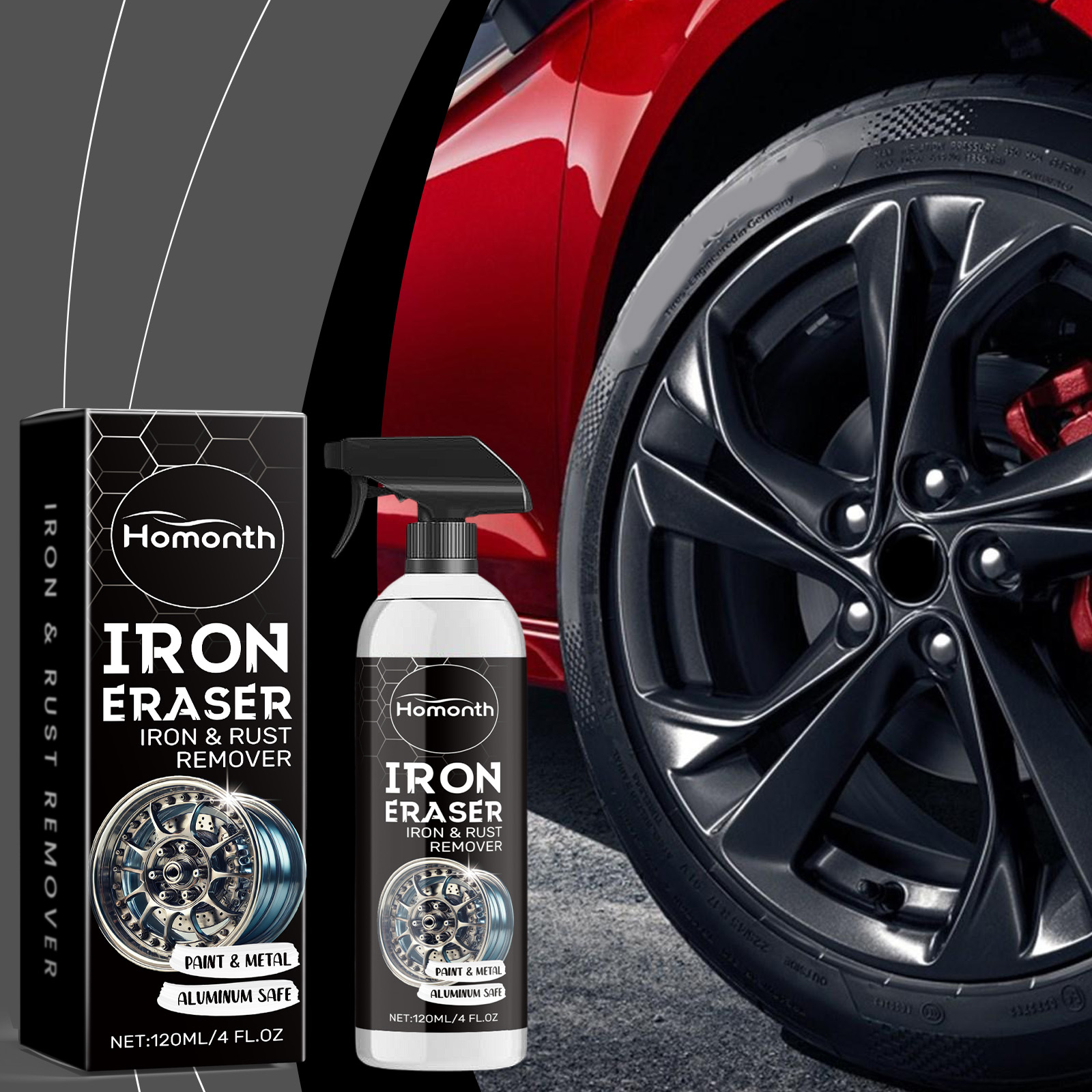 Car Wheel Rust Remover Spray E - đánh giá và giá Wheel Cleaner Alloy