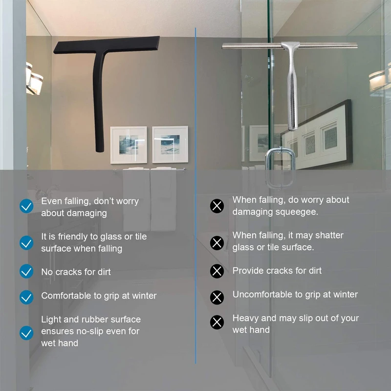 Silicone Squeegee Streak Free  - đánh giá và giá Glass Cleaner Streak
