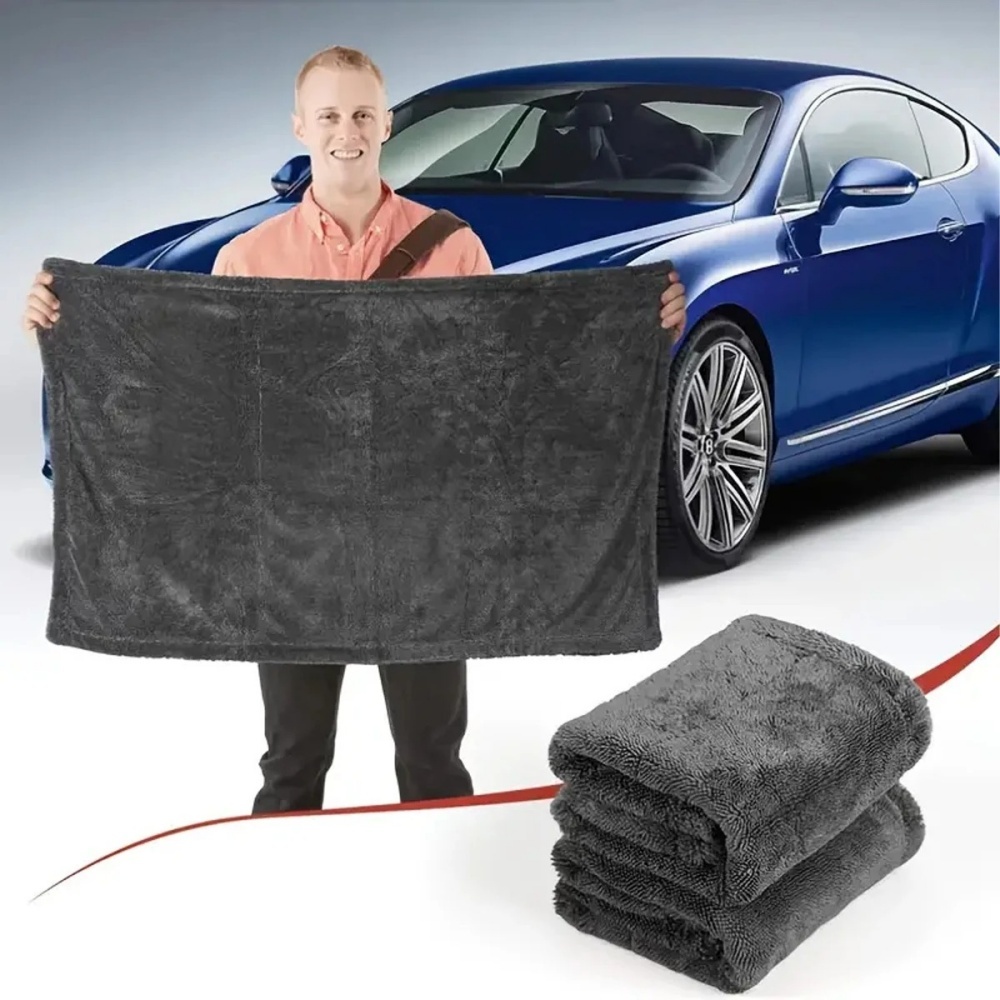Oversized Dark Gray Car Microf - đánh giá và giá Microfiber Towel Detailing